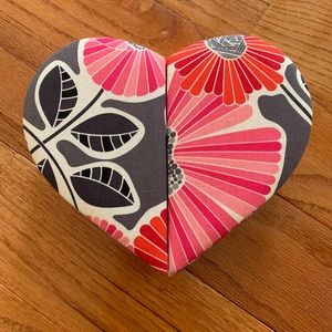 Vera Bradley “Cheery Blossoms” Heart Jewelry Box